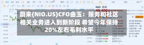 蔚来(NIO.US)CFO曲玉：服务和社区相关业务进入到新阶段 希望今年保持20%左右毛利水平