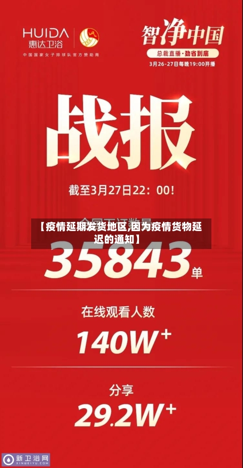 【疫情延期发货地区,因为疫情货物延迟的通知】