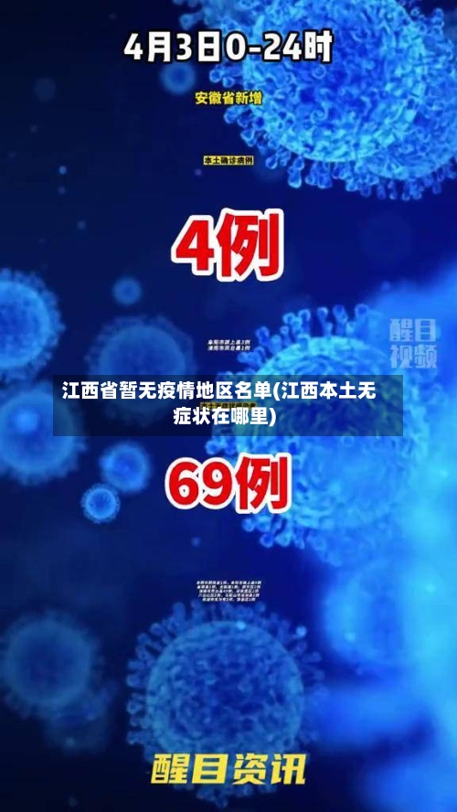 江西省暂无疫情地区名单(江西本土无症状在哪里)